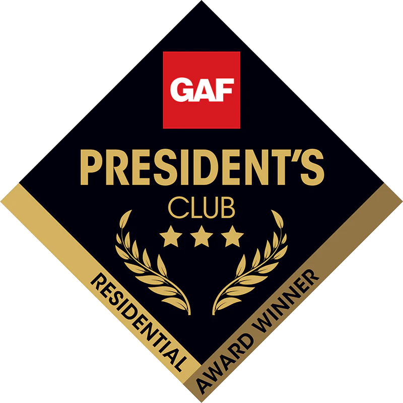 GAF Presidents Club 3-Star Roofing Award